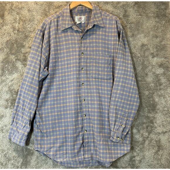 The Territory Ahead XXLT XXL Tall Plaid Cotton Shirt Button Down - Picture 1 of 8